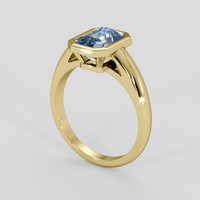 1.95 Ct. Bi Color Sapphire Ring, 18K Yellow Gold 2