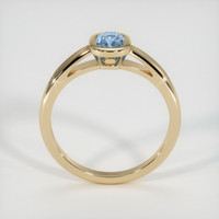 0.62 Ct. Greyish Blue Sapphire Ring, 18K Yellow Gold 3