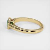 0.96 Ct. Green Sapphire Ring, 18K Yellow Gold 4