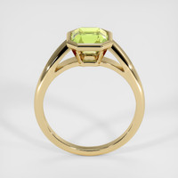 1.71 Ct. Yellowish Green Sapphire Ring, 18K Yellow Gold 3