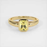 0.88 Ct. Sapphire Ring, 18K Yellow Gold 1