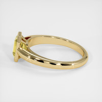 0.88 Ct. Sapphire Ring, 18K Yellow Gold 4