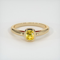 0.60 Ct. Yellow Sapphire Ring, 18K Yellow Gold 1