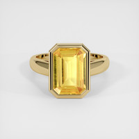 6.59 Ct. Sapphire Ring, 18K Yellow Gold 1