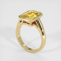 6.59 Ct. Sapphire Ring, 18K Yellow Gold 2