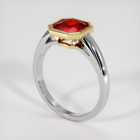 1.61 Ct. Ruby Ring, 14K Yellow & White 2