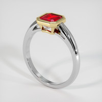 1.22 Ct. Ruby Ring, 14K Yellow & White 2