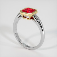 1.35 Ct. Ruby Ring, 14K Yellow & White 2