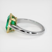 Men's Emerald Ring 2.19 Ct., 18K Yellow White Preview