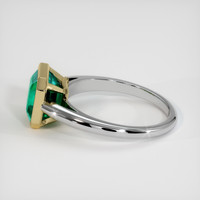 2.52 Ct. Emerald Ring, 18K Yellow & White 4