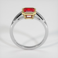 1.22 Ct. Ruby Ring, 18K Yellow & White 3