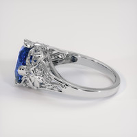 3.65 Ct. Blue Sapphire Ring, Platinum 950 4