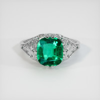 2.45 Ct. Emerald Ring, Platinum 950 1