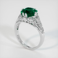 2.62 Ct. Emerald Ring, Platinum 950 2