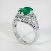 2.47 Ct. Emerald Ring, Platinum 950 2