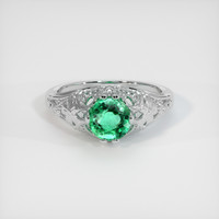 1.05 Ct. Emerald Ring, Platinum 950 1