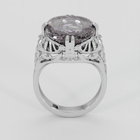 15.39 Ct. Grey Sapphire Ring, Platinum 950 3