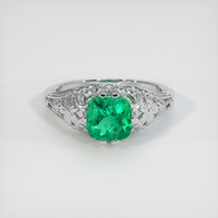 1.57 Ct. Emerald Ring, Platinum 950 1