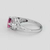 1.33 Ct. Pink Sapphire Ring, Platinum 950 4