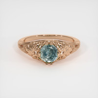 1.53 Ct. Sapphire Ring, 18K Rose Gold 1