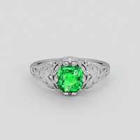 1.59 Ct. Tsavorite Garnet Ring, Silver 1