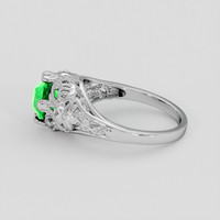 1.59 Ct. Tsavorite Garnet Ring, Silver 4