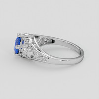 1.23 Ct. Bi Color / Parti Sapphire Ring, Silver 4