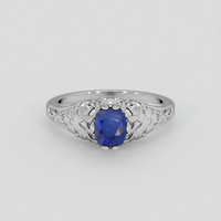 2.03 Ct. Blue Sapphire Ring, Silver 1