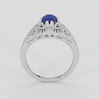 2.03 Ct. Blue Sapphire Ring, Silver 3