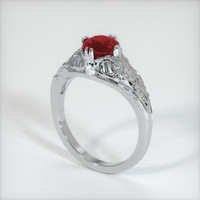 1.51 Ct. Purplish Red Ruby Ring, 10K White Gold 2