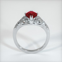 1.51 Ct. Purplish Red Ruby Ring, 10K White Gold 3