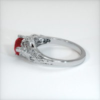 1.51 Ct. Purplish Red Ruby Ring, 10K White Gold 4
