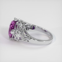 6.69 Ct. Purple Sapphire Ring, 10K White Gold 4