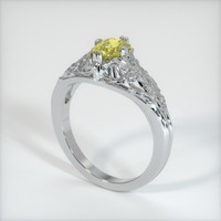 1.28 Ct. Yellow Sapphire Ring, 10K White Gold 2