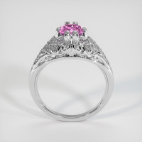 0.87 Ct. Pink Sapphire Ring, 14K White Gold 3