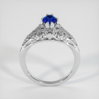 0.85 Ct. Sapphire Ring, 14K White Gold 3