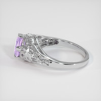 0.96 Ct. Pinkish Purple Sapphire Ring, 14K White Gold 4