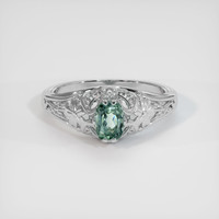 1.24 Ct. Sapphire Ring, 14K White Gold 1