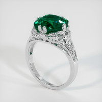 4.39 Ct. Emerald Ring, 18K White Gold 2