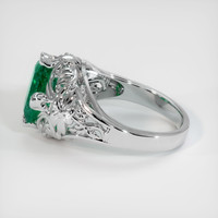 2.47 Ct. Emerald Ring, 18K White Gold 4