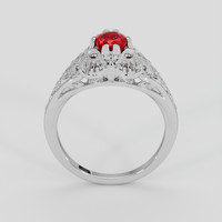 1.21 Ct. Ruby Ring, 18K White Gold 3