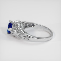 0.85 Ct. Sapphire Ring, 18K White Gold 4