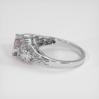 1.35 Ct. Pink Sapphire Ring, 18K White Gold 4
