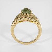 2.04 Ct. Green Sapphire Ring, 14K Yellow Gold 3