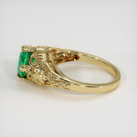 1.55 Ct. Emerald Ring, 18K Yellow Gold 4