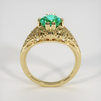 1.50 Ct. Emerald Ring, 18K Yellow Gold 3