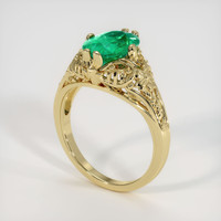 1.97 Ct. Emerald Ring, 18K Yellow Gold 2