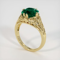 2.62 Ct. Emerald Ring, 18K Yellow Gold 2