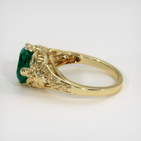 2.62 Ct. Emerald Ring, 18K Yellow Gold 4