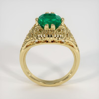 2.47 Ct. Emerald Ring, 18K Yellow Gold 3